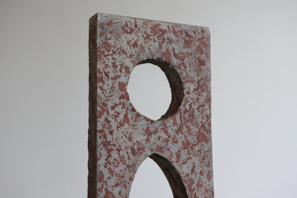Pair of Modernist Concrete Sculptures