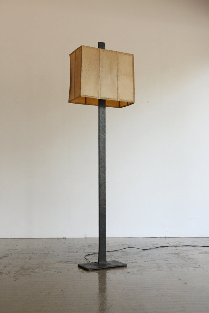 Steel Patinated Floor Lamp