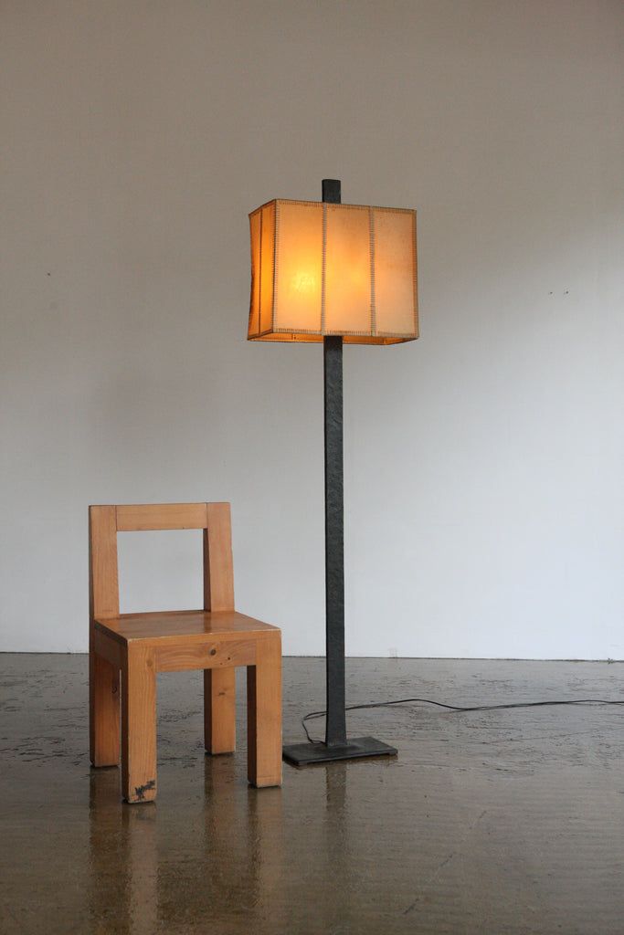 Steel Patinated Floor Lamp