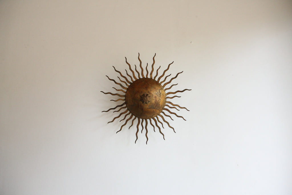 1960's Sunburst Ceiling Light