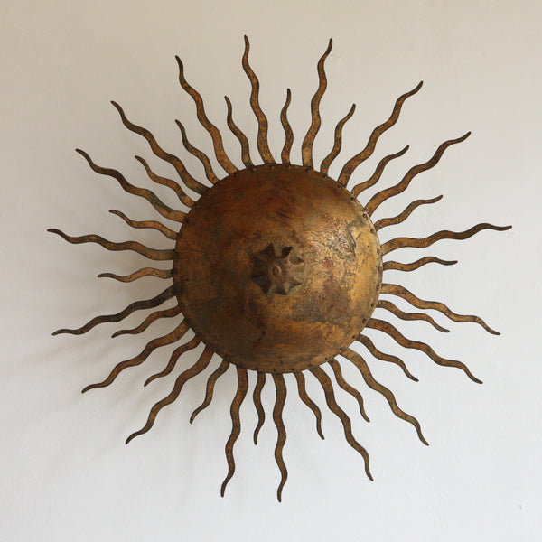 1960's Sunburst Ceiling Light