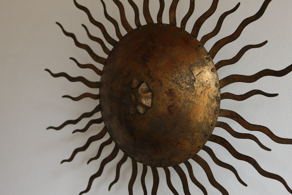 1960's Sunburst Ceiling Light