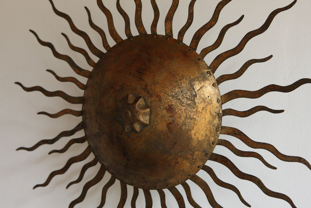1960's Sunburst Ceiling Light