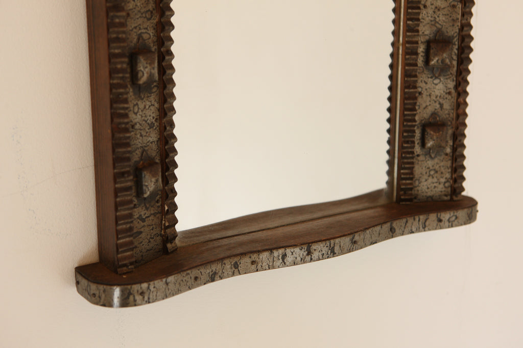 Metalwork Arts and Crafts Mirror
