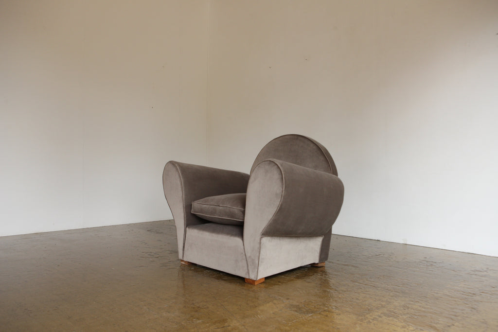 Italian Art Deco Club Chair