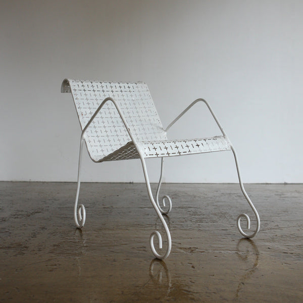 Pierced Metal Garden Lounge Chair