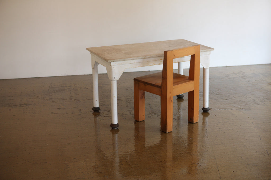 Metal and Marble Table