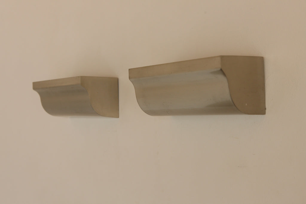 Brushed Aluminium Uplights
