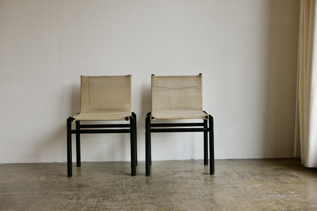 Set of 4 Afra and Tobia Scarpa Mastro Chairs for Molenti