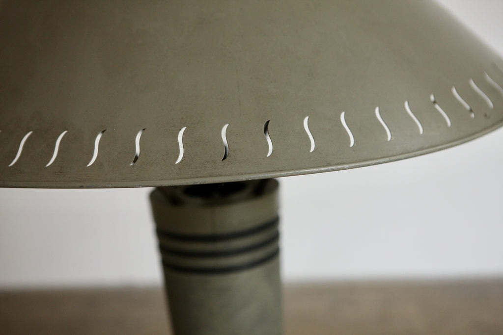 Oversized Metal Post Modern Lamp
