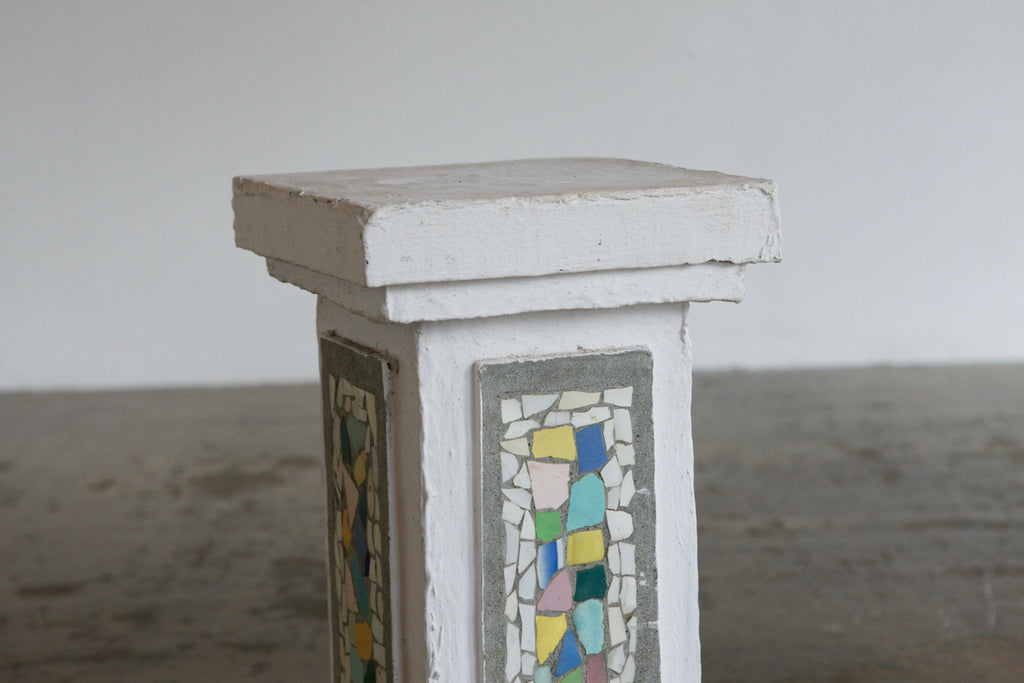 Pair of Mosiac Plinths