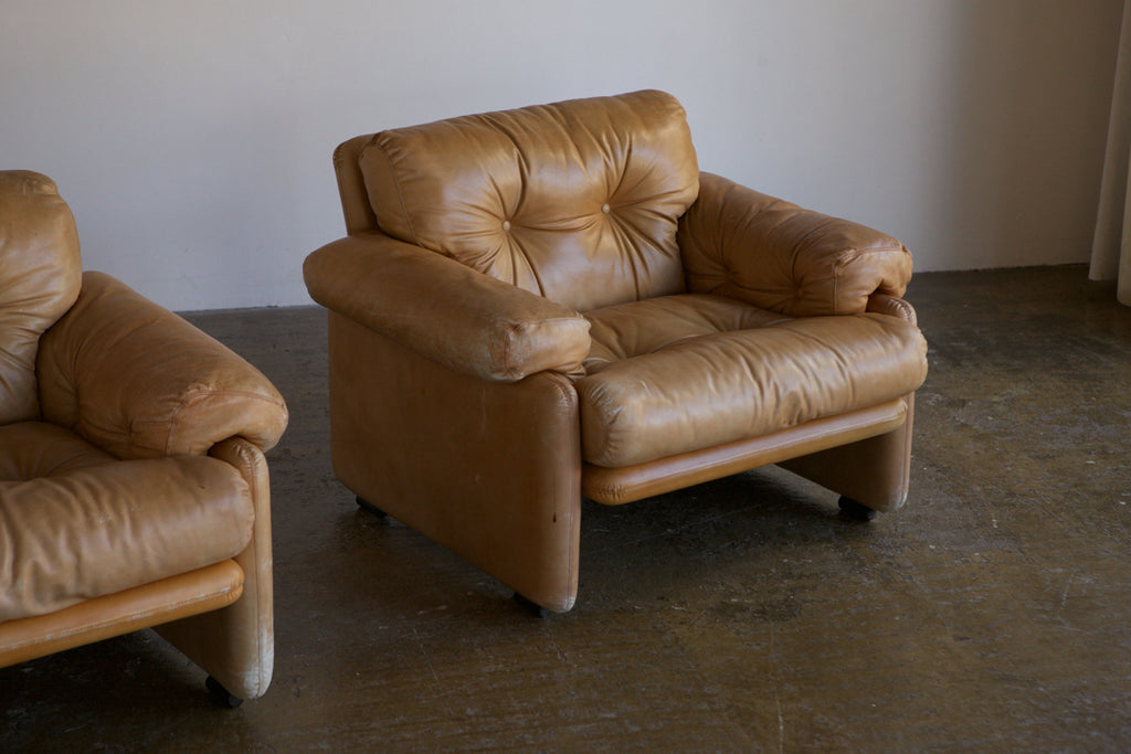 Pair of Afra & Tobia Scarpa Coronado Chairs for C&B Italia