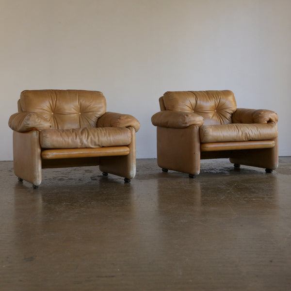 Pair of Afra & Tobia Scarpa Coronado Chairs for C&B Italia