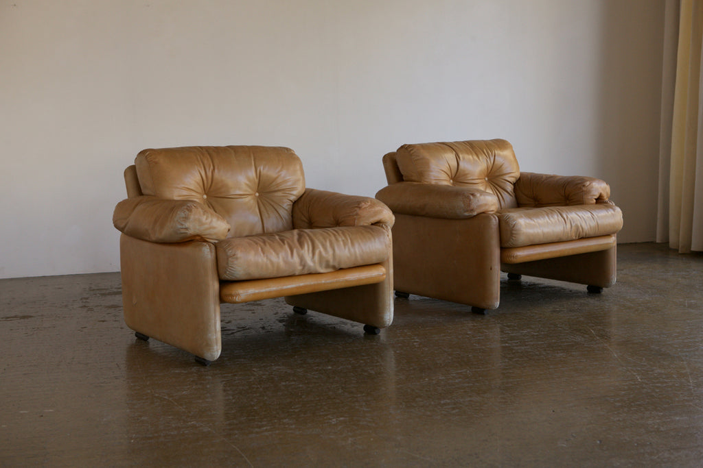 Pair of Afra & Tobia Scarpa Coronado Chairs for C&B Italia
