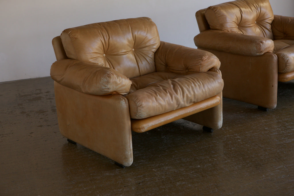 Pair of Afra & Tobia Scarpa Coronado Chairs for C&B Italia