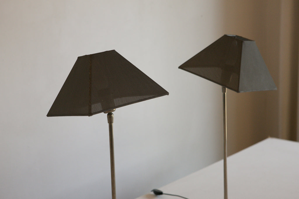 Pair of Tilt Shade Table Lamps by Casa Disagne