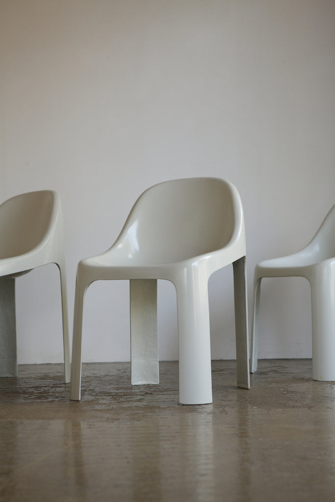 Set of 6 1970's Fibreglass Chairs by Jordi Galí Camprubí