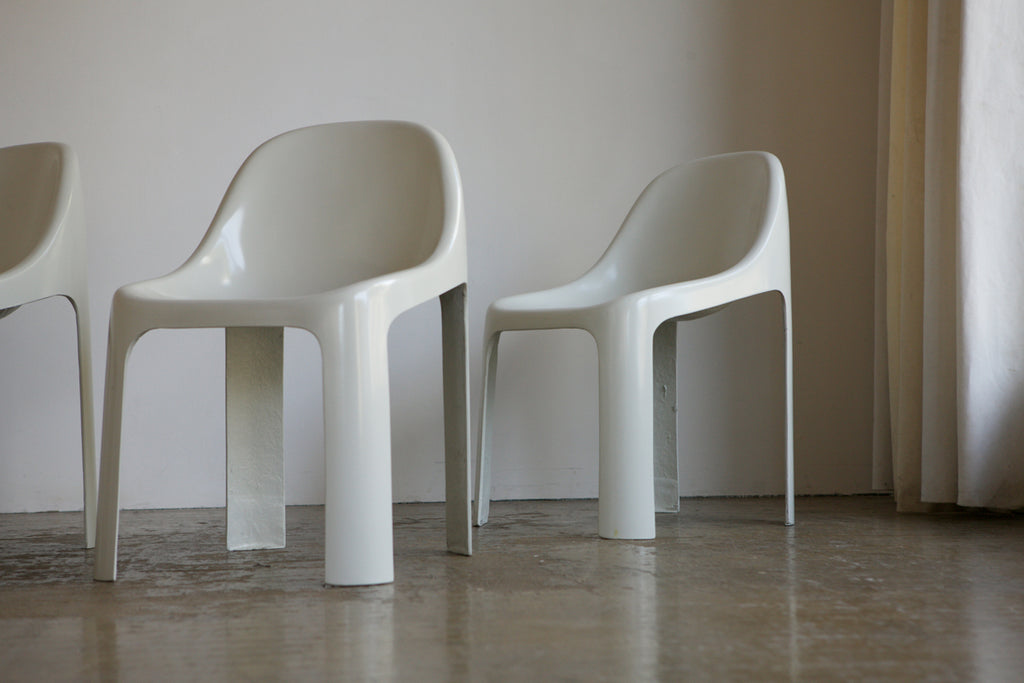 Set of 6 1970's Fibreglass Chairs by Jordi Galí Camprubí