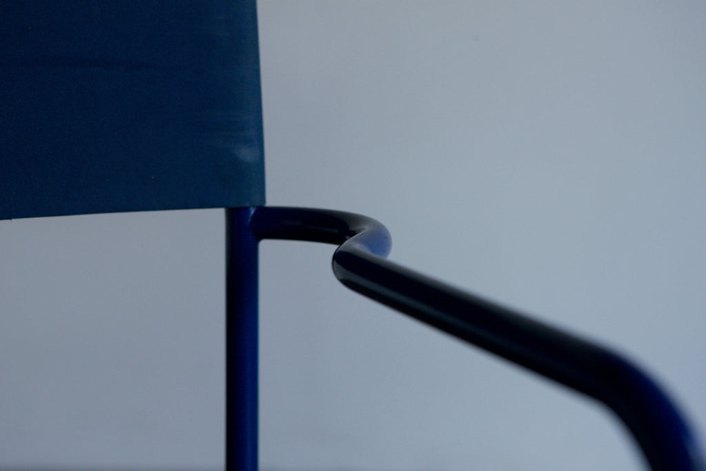 Blue Spaghetti chairs by Giandomenico Belotti for Alias