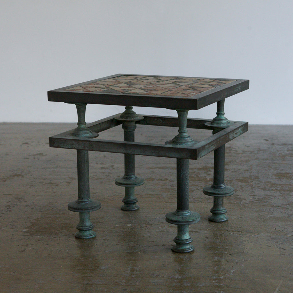Mosiac Verdigris Side Table