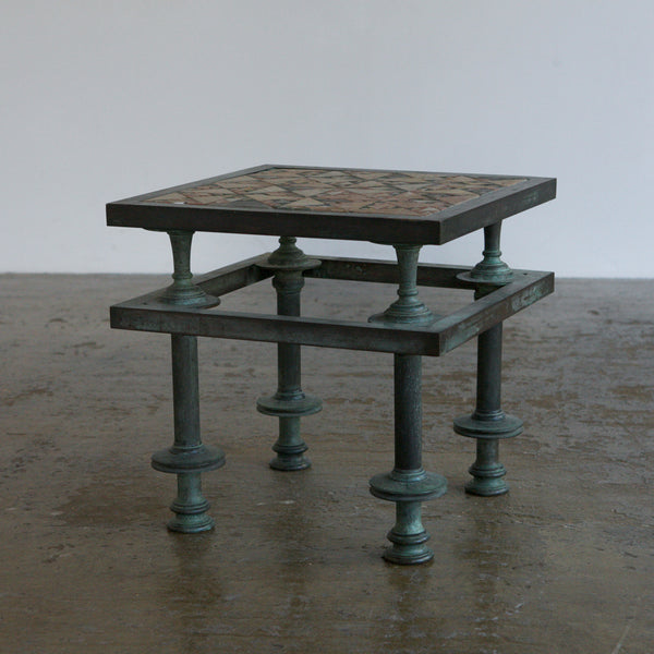 Mosiac Verdigris Side Table
