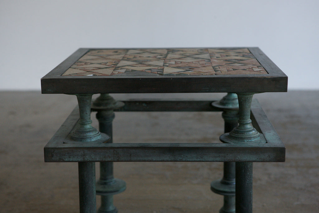Mosiac Verdigris Side Table