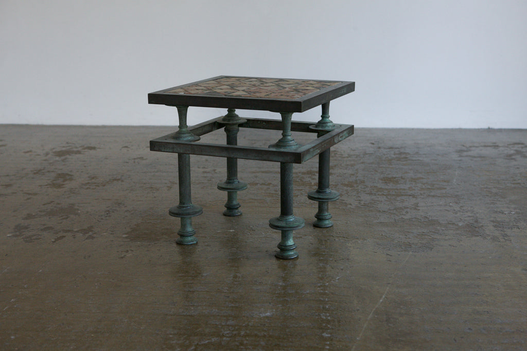 Mosiac Verdigris Side Table