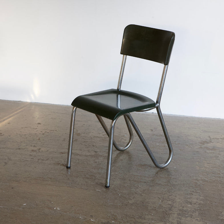 Green Tubular Metal Chair