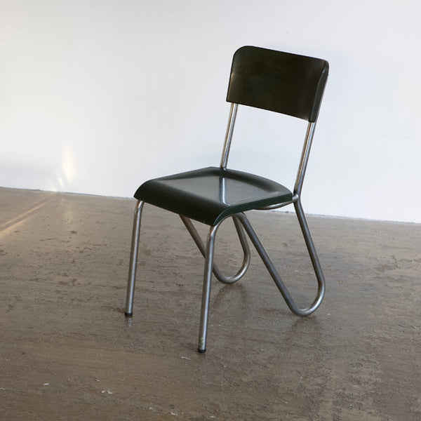 Green Tubular Metal Chair