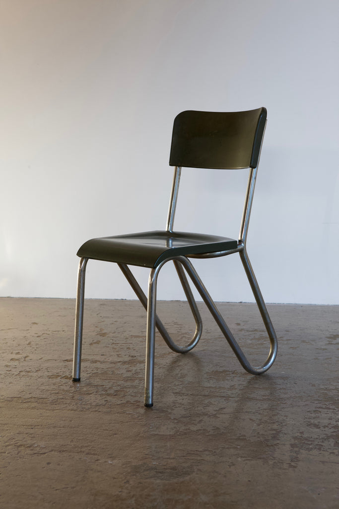 Green Tubular Metal Chair