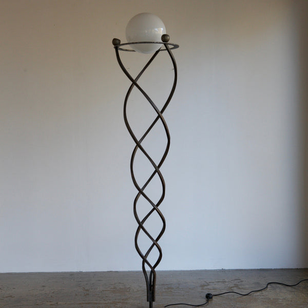 Spiral Metalwork Floor Lamp