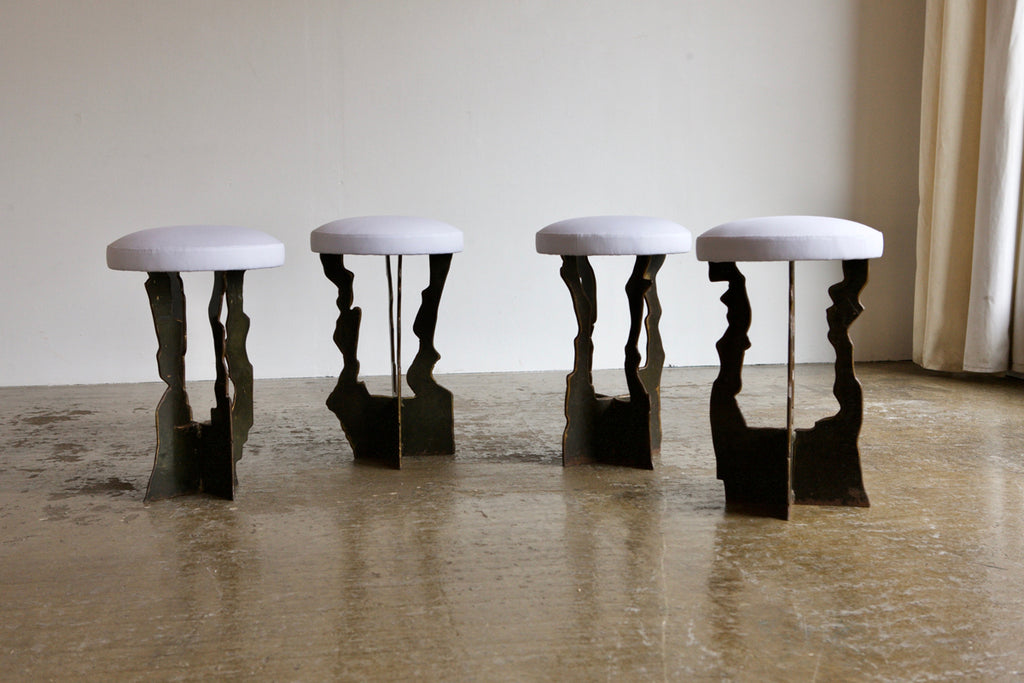 Upholstered Metalwork Stool