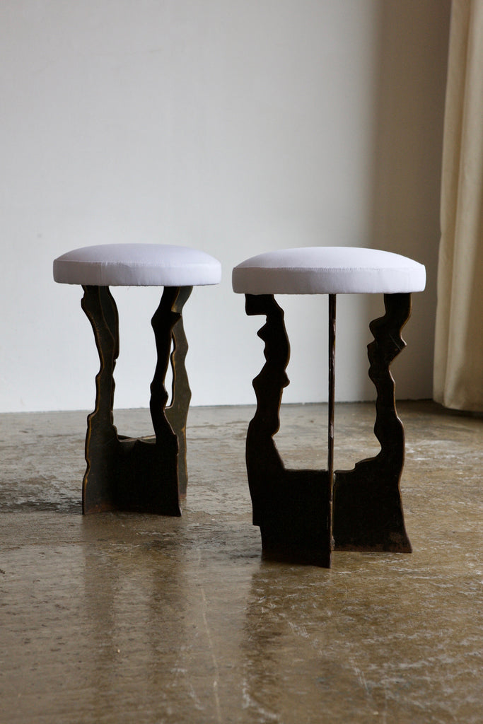 Upholstered Metalwork Stool