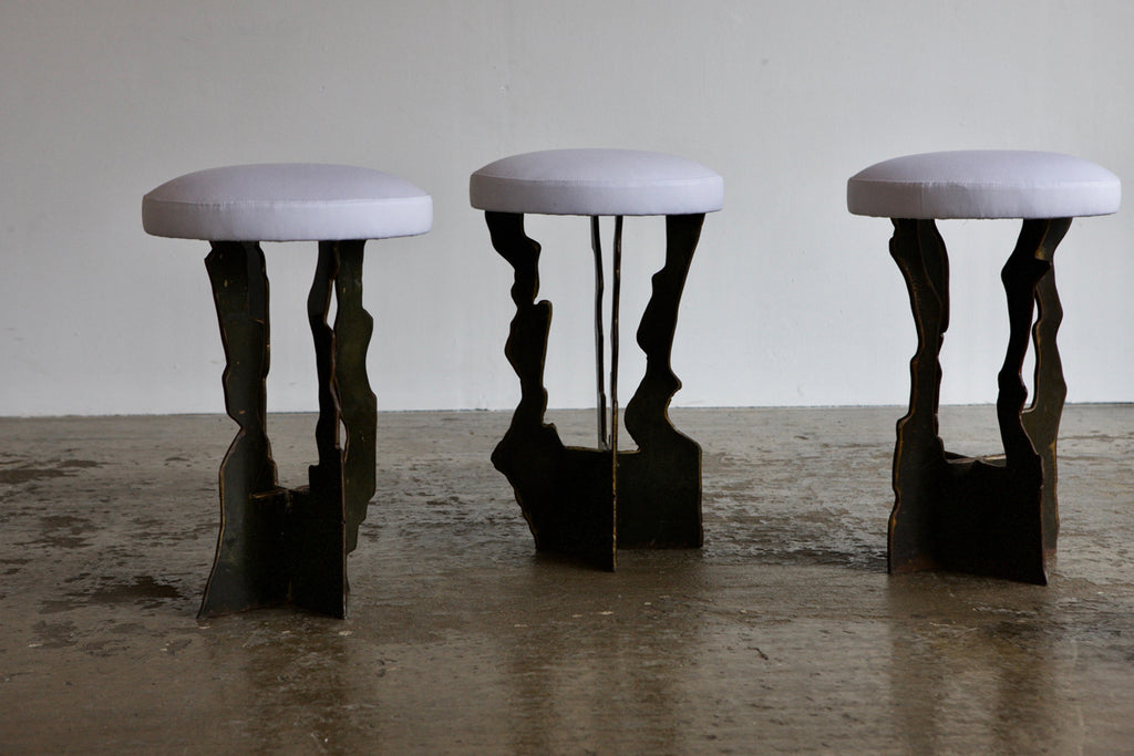 Upholstered Metalwork Stool