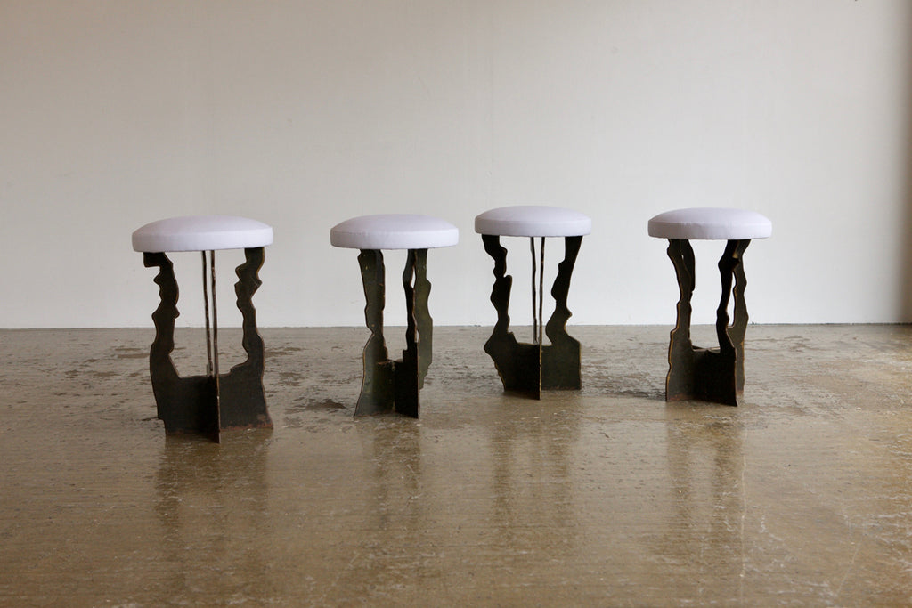 Upholstered Metalwork Stool