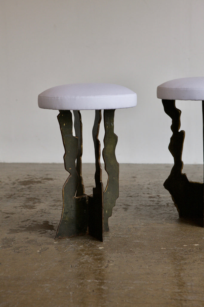 Upholstered Metalwork Stool