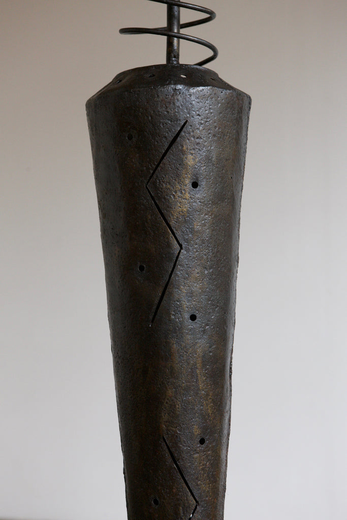 Mixed Material Artisanal Floor Lamp