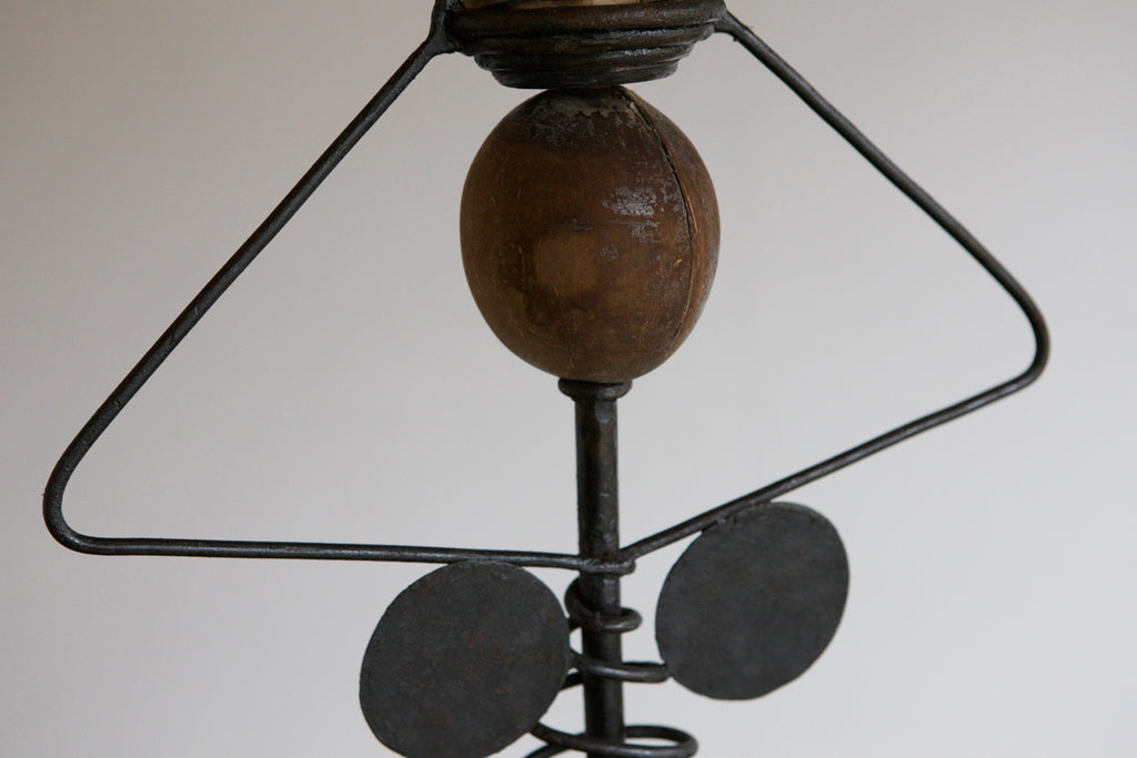 Mixed Material Artisanal Floor Lamp