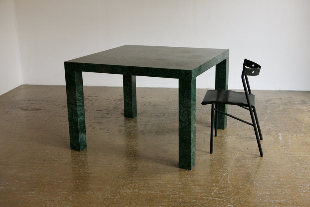 Italian Green Marble Dining Table