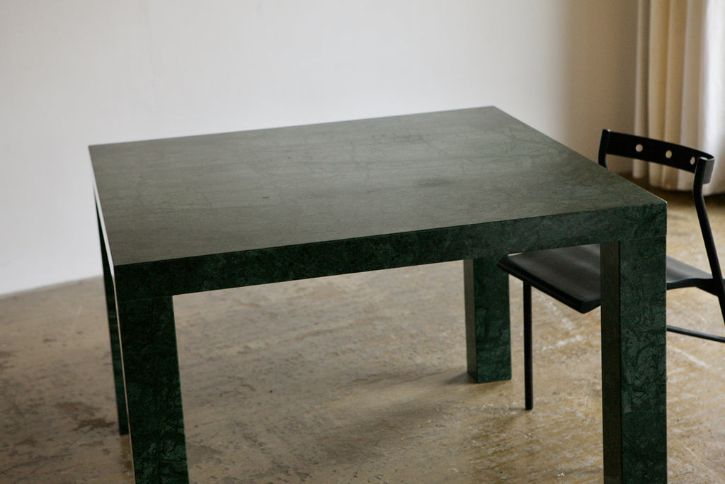 Italian Green Marble Dining Table