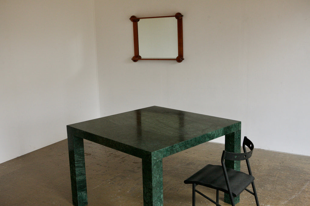 Italian Green Marble Dining Table