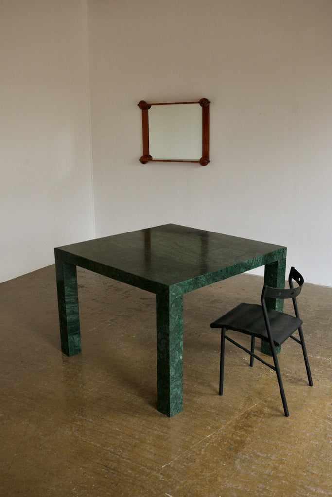 Italian Green Marble Dining Table