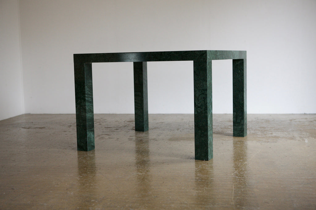 Italian Green Marble Dining Table