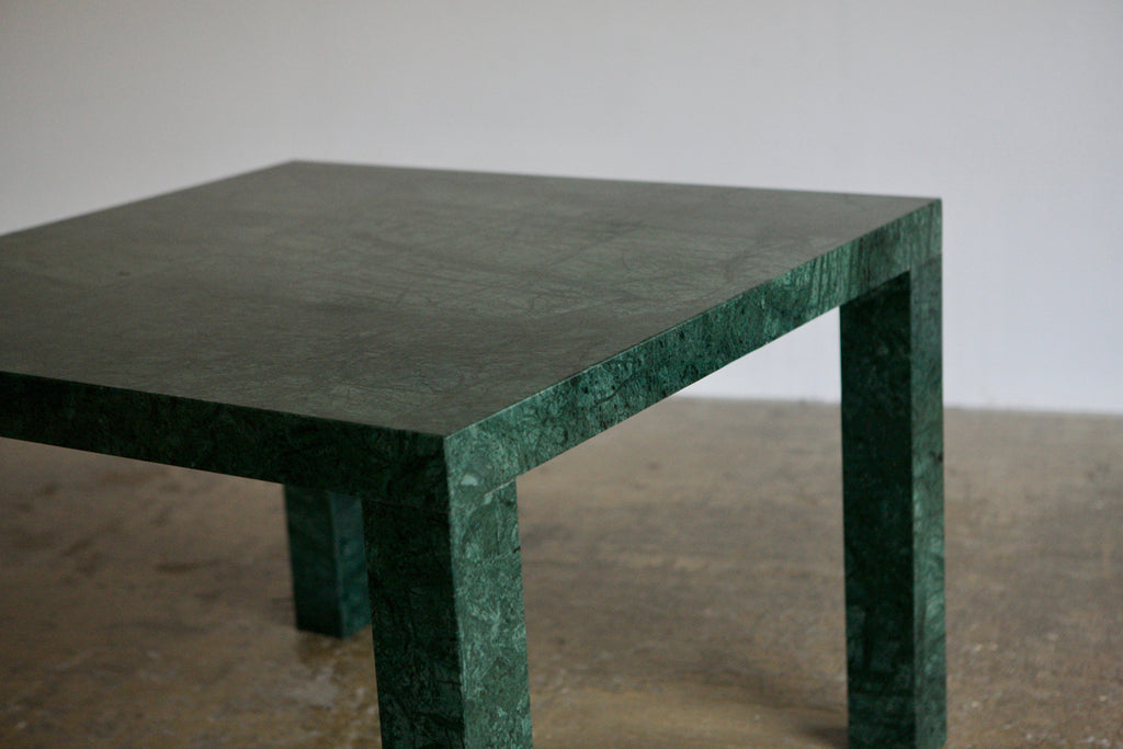 Italian Green Marble Dining Table