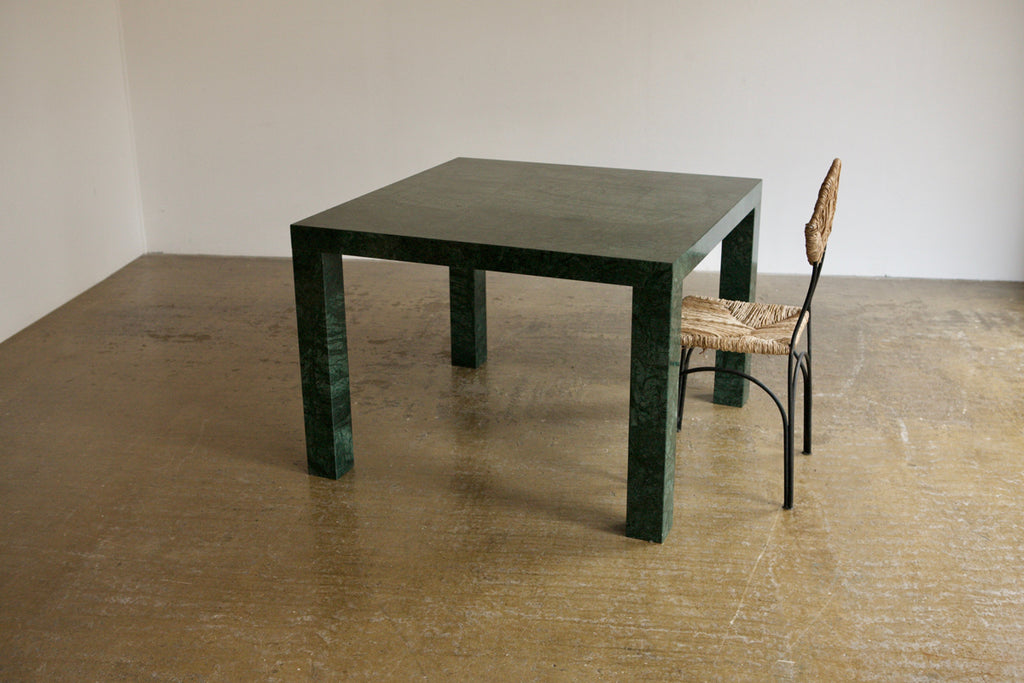 Italian Green Marble Dining Table