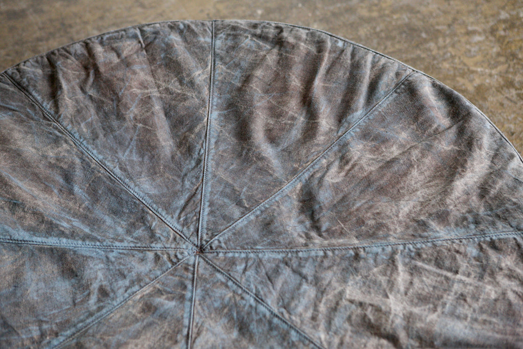 Overdyed Circular Pouf