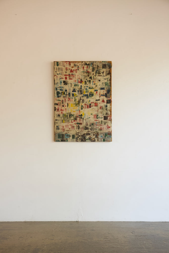 Abstract composition. Unnamed Artist. Oil on Canvas