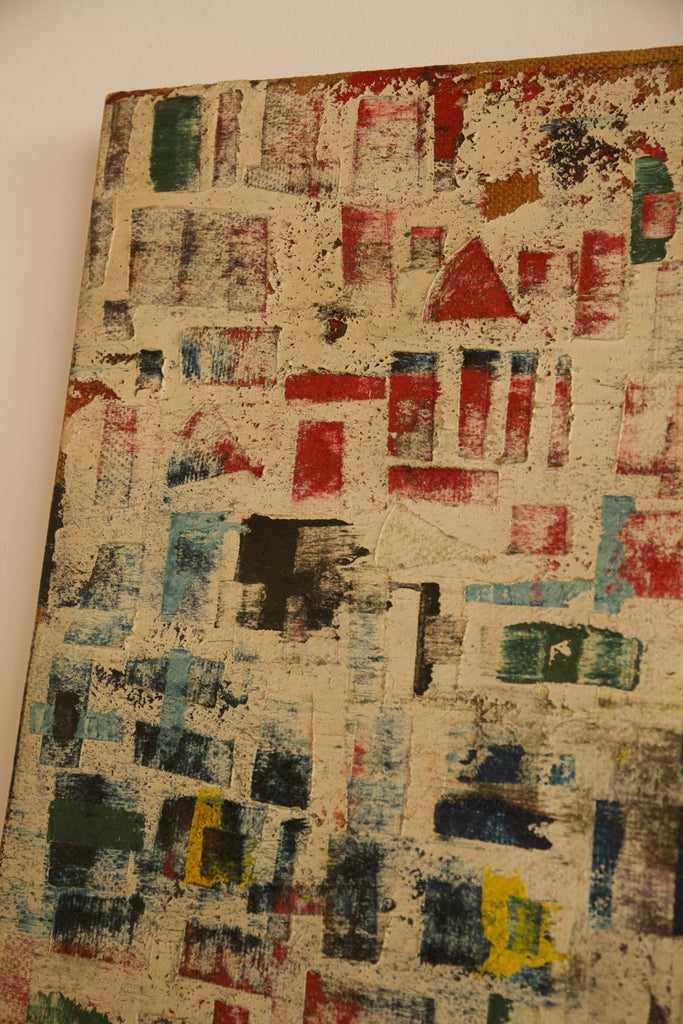 Abstract composition. Unnamed Artist. Oil on Canvas