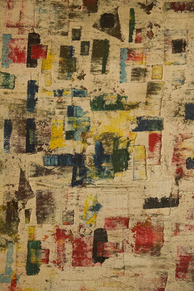 Abstract composition. Unnamed Artist. Oil on Canvas