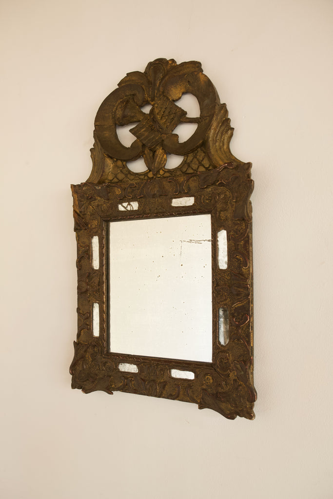 19th Century Carved Parclose Mirror